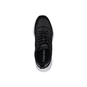 Black Leather Athletic Sneakers