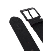 Black Leather Regular Belt