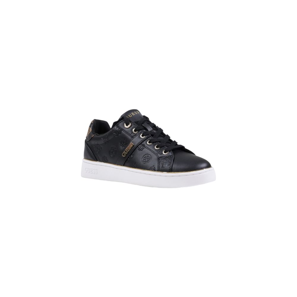 Black Polyethylene Low Top Sneakers