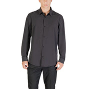 Black Elastane Dress Shirt