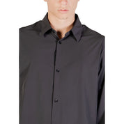Black Elastane Dress Shirt