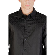 Black Cotton Dress Shirt