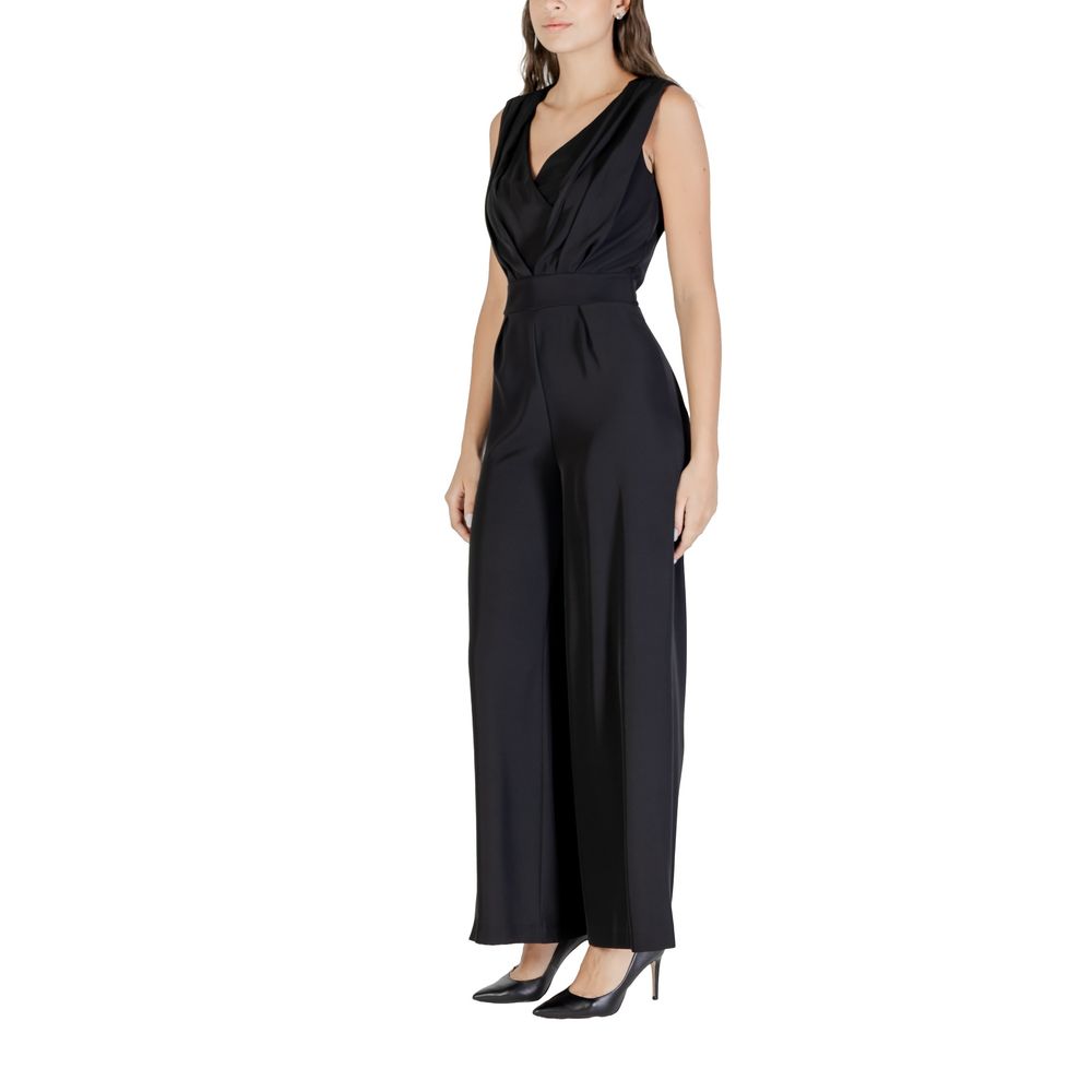 Black Polyester Jumpsuit