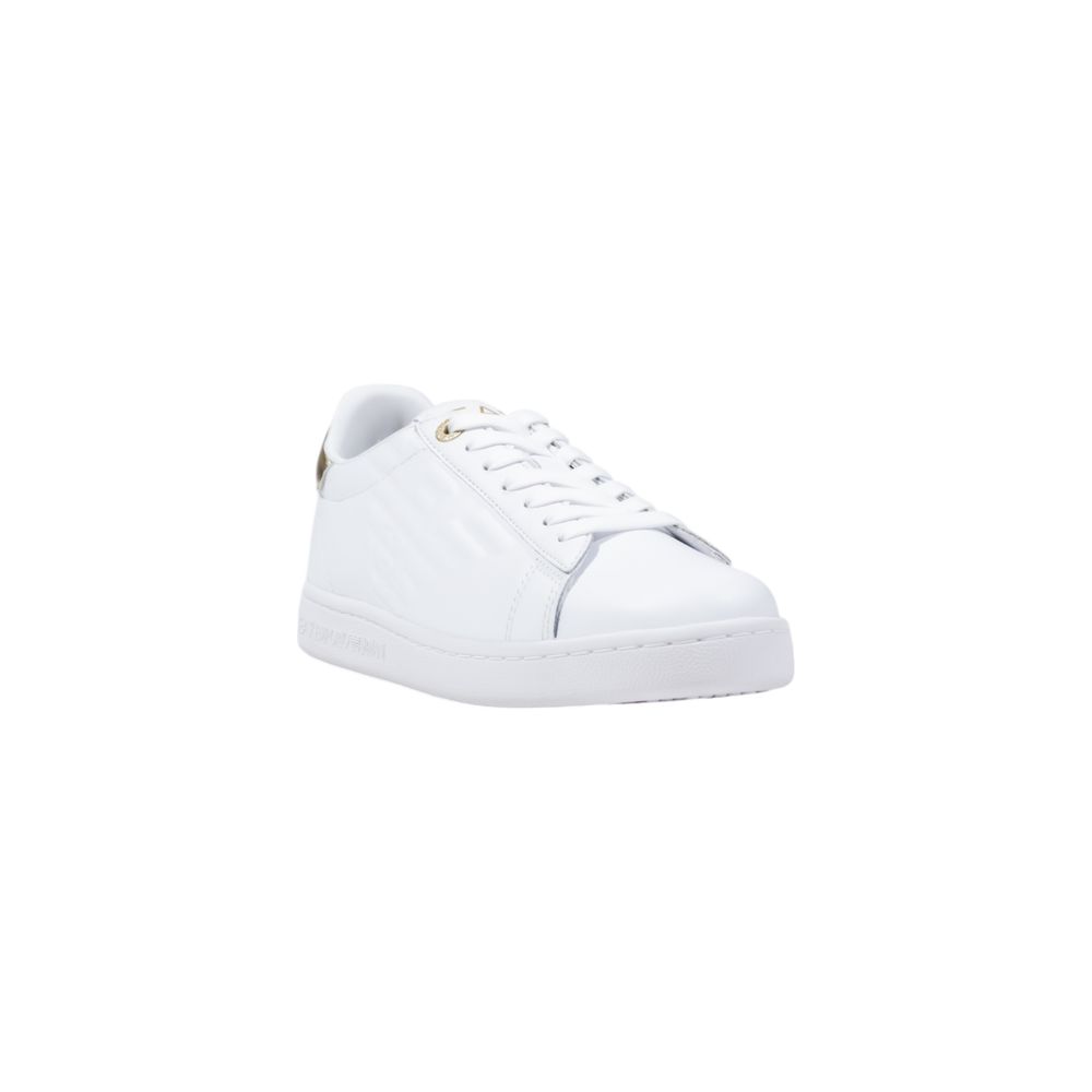 White Leather Low Top Sneakers