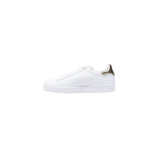 White Leather Low Top Sneakers