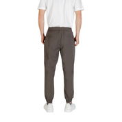 Green Polyester Casual Pants