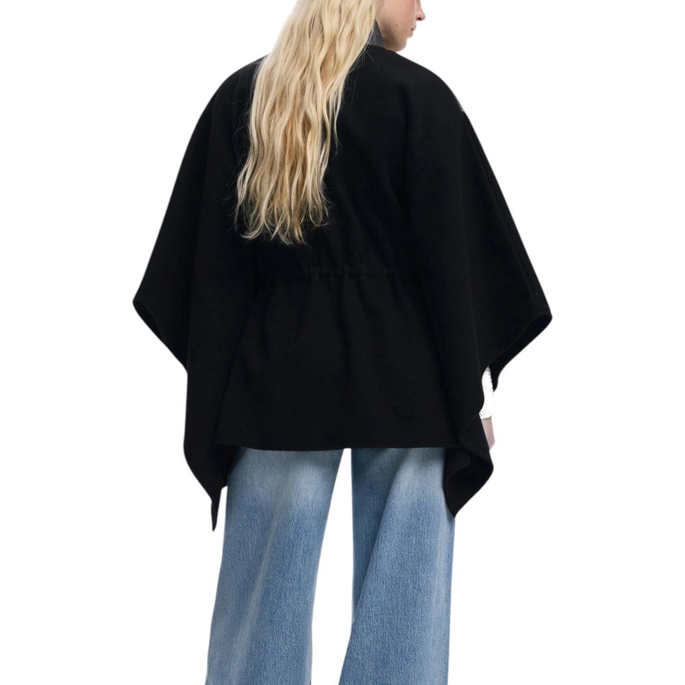 Black Polyester Jackets And Coat