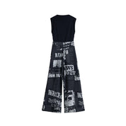 Black Polyester Rompers