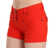 Mini jean en coton taille moyenne orange