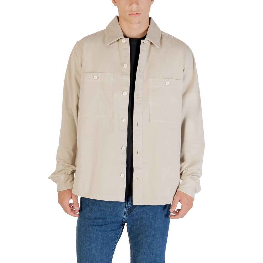 Beige Polyester Shirt