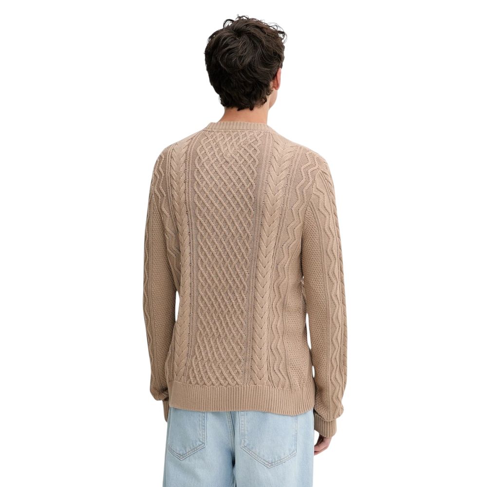 Beige Recycled Cotton Sweatshirt