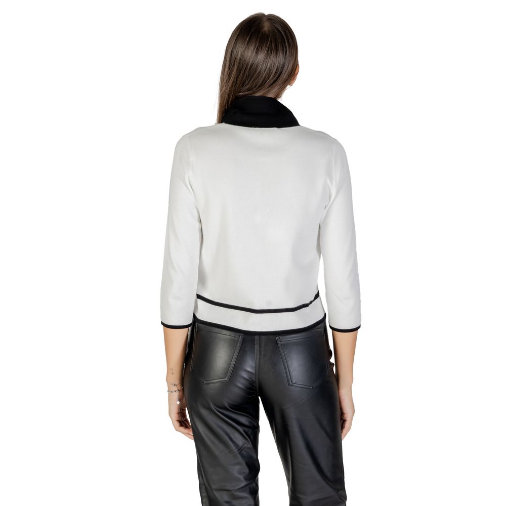 Black And White Viscose Sweatshirt