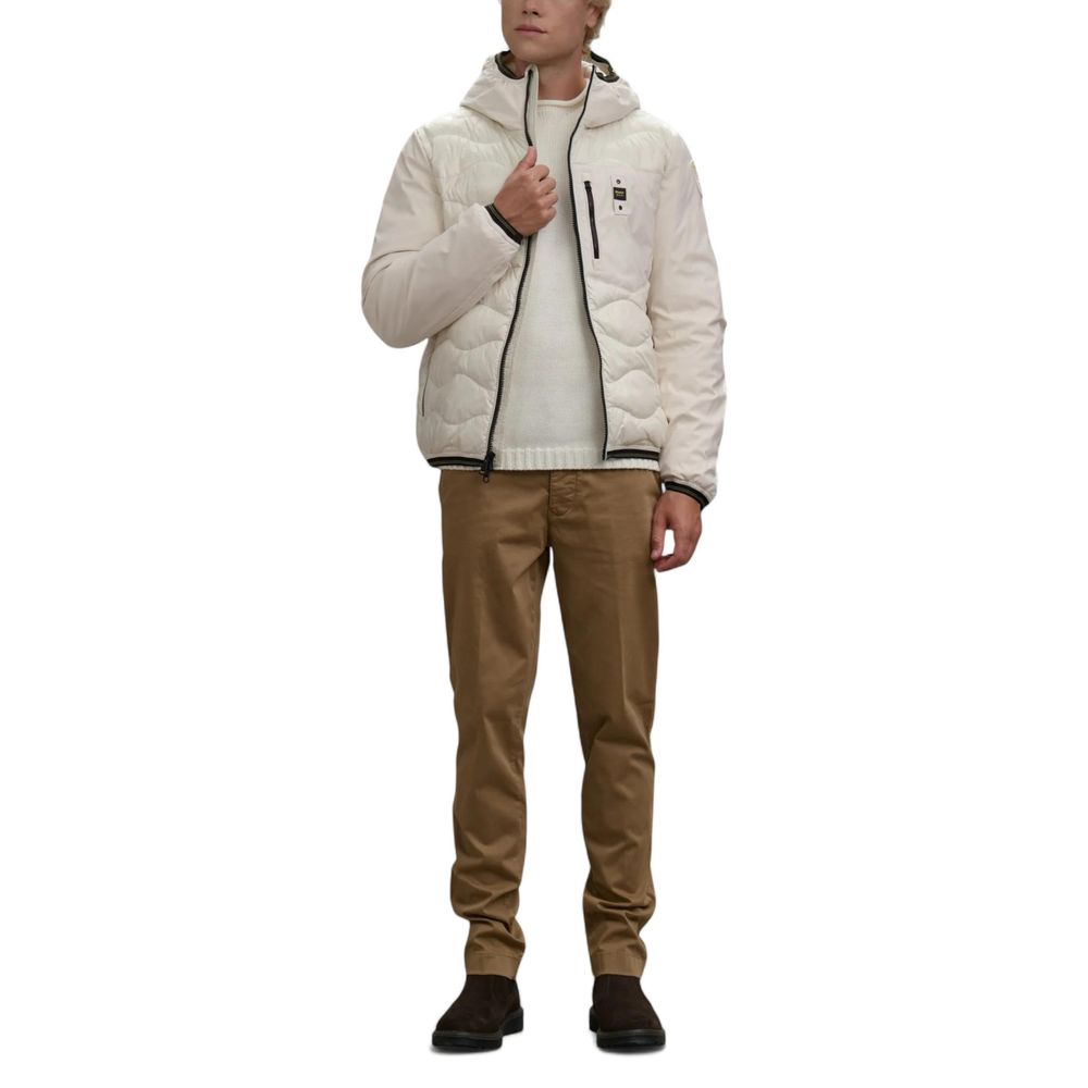 White Polyamide Shell Jacket