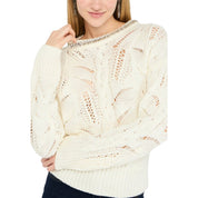 White Marabou Sweatshirt