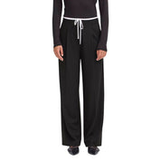 Black Polyester Pants