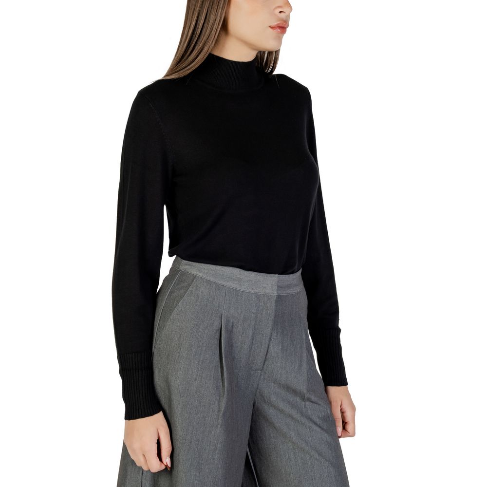 Black Viscose Turtleneck