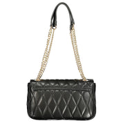 Black Polyurethane Women Handbag