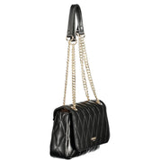 Black Polyurethane Women Handbag