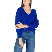 Blue Polyester Sweatshirt