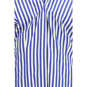 Blue Cotton Pattern Shirt