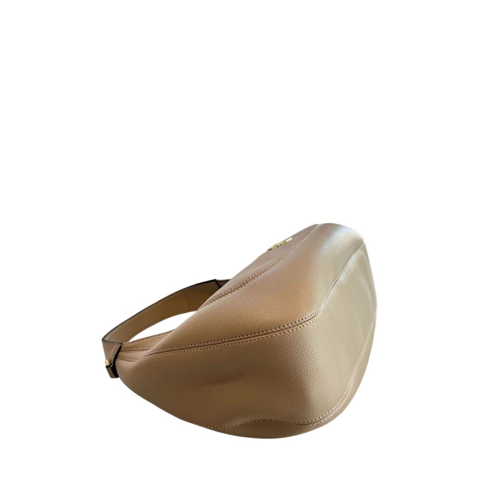 Beige PU Women Shoulder Bag