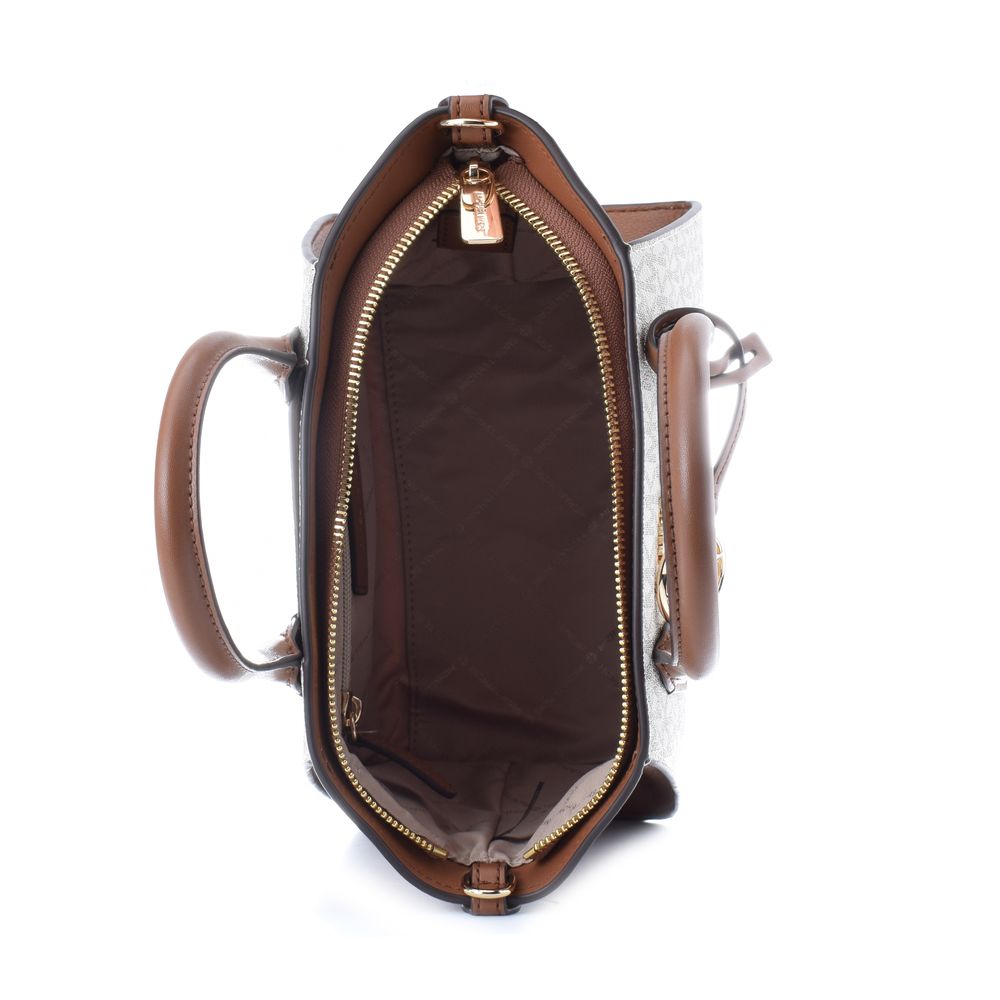 Beige Canvas Handbag