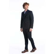 Blue Wool Two-Piece Suit