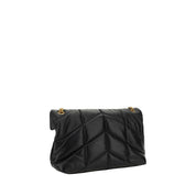 Black Lamb Leather Shoulder Bag