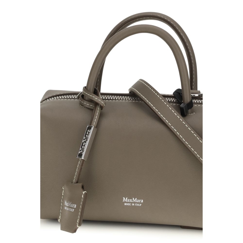 Gray Calf Leather Bos Taurus Handbag