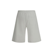 White Cotton Bermuda Shorts