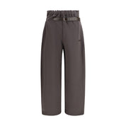 Brown Cotton Athletic Pants
