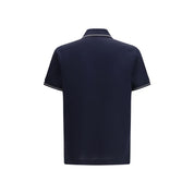 Blue Cotton Polo Shirt