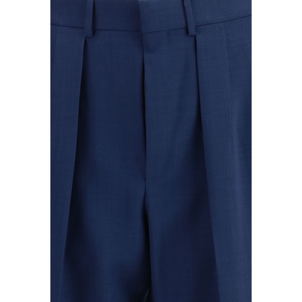 Bicolor Wool Dress Pants