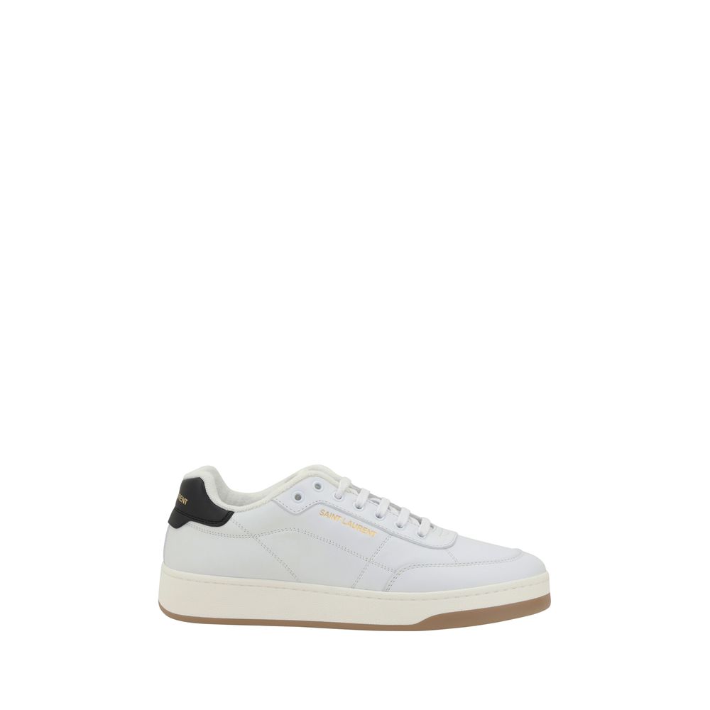 White Calf Leather Bos Taurus Low Top Sneakers