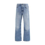 Blue Cotton Relaxed Fit Jeans