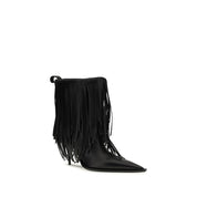 Black Calf Leather Bos Taurus Ankle Boots