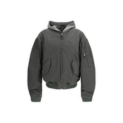 Gray Cotton Bomber