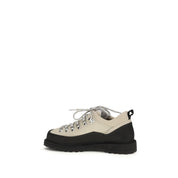 Beige Polyester Ankle Boots