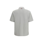 Gray Cotton Polo Shirt