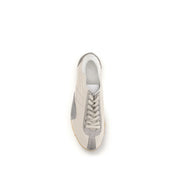 Beige Calf Leather Bos Taurus Athletic Sneakers