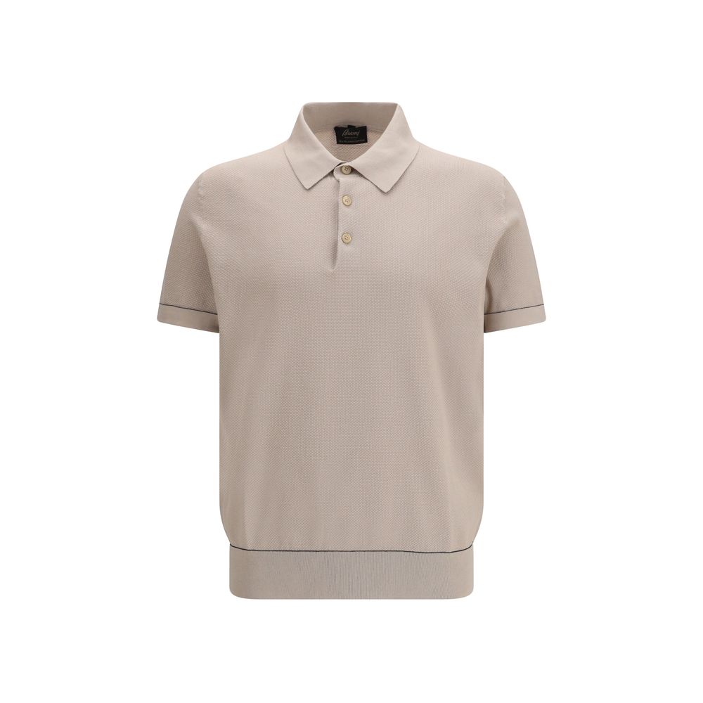 Beige Cotton Polo Shirt
