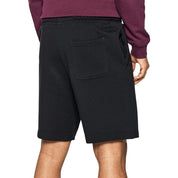 Black Cotton Bermuda Shorts