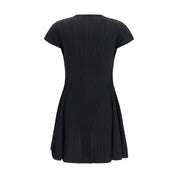 Black Viscose Casual Dress