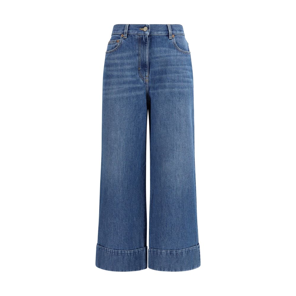 Blue Cotton Jeans Denim