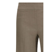 Beige Linen Casual Pants