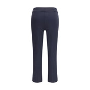 Blue Polyamide Casual Pants