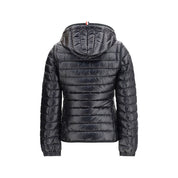 Black Polyamide Full-Length Jacket