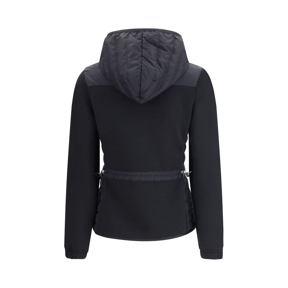 Black Polyamide Full-Length Jacket