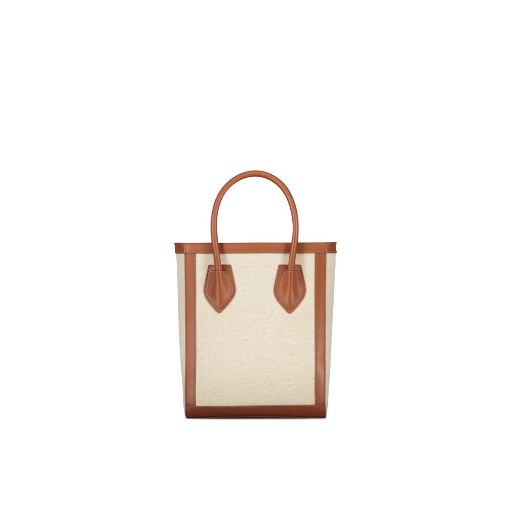 Brown Cotton Tote Bag