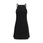 Black Viscose Casual Dress